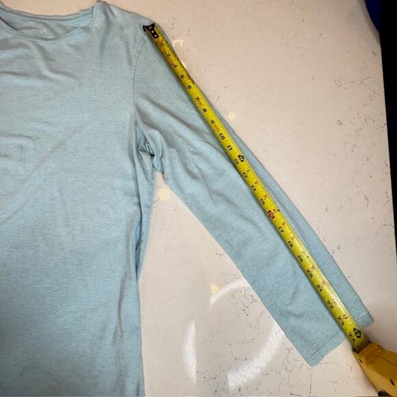 Pure Jill Sz X-Large Baby Blue Stretch Crewneck Long Sleeve Top - Picture 7 of 9